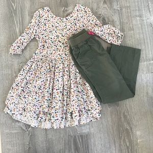 Girls dress and pants size 5T
